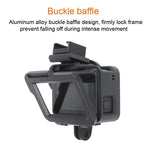 GoPro HERO7 Black /6 /5용 CNC 알루미늄 합금 보호 케이지 및 보험 프레임과 52mm UV 렌즈 하우징 쉘, 52mm UV 블랙