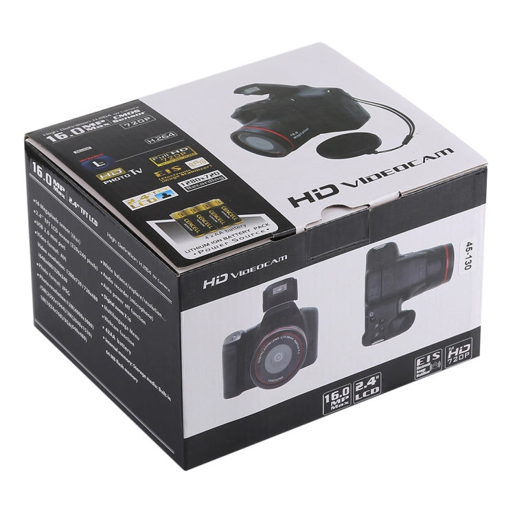 1.3 메가픽셀 HD DV DSLR 카메라, 2.4인치 LCD, 풀 HD 720P 녹화, EIS, 720P