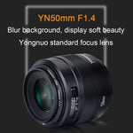 캐논용 YONGNUO YN50MM F1.4C F1.4 대구경 자동 초점 렌즈, N50MM F1.4C