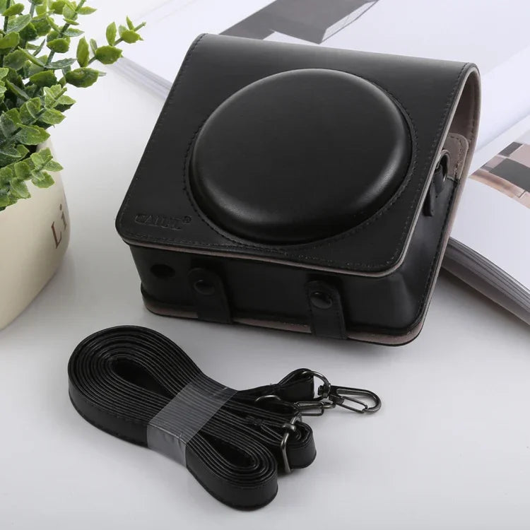 레트로 스타일 후지필름 instax SQUARE SQ6용 스트랩 포함 전신 카메라 PU 가죽 케이스 가방, FUJI SQ6용