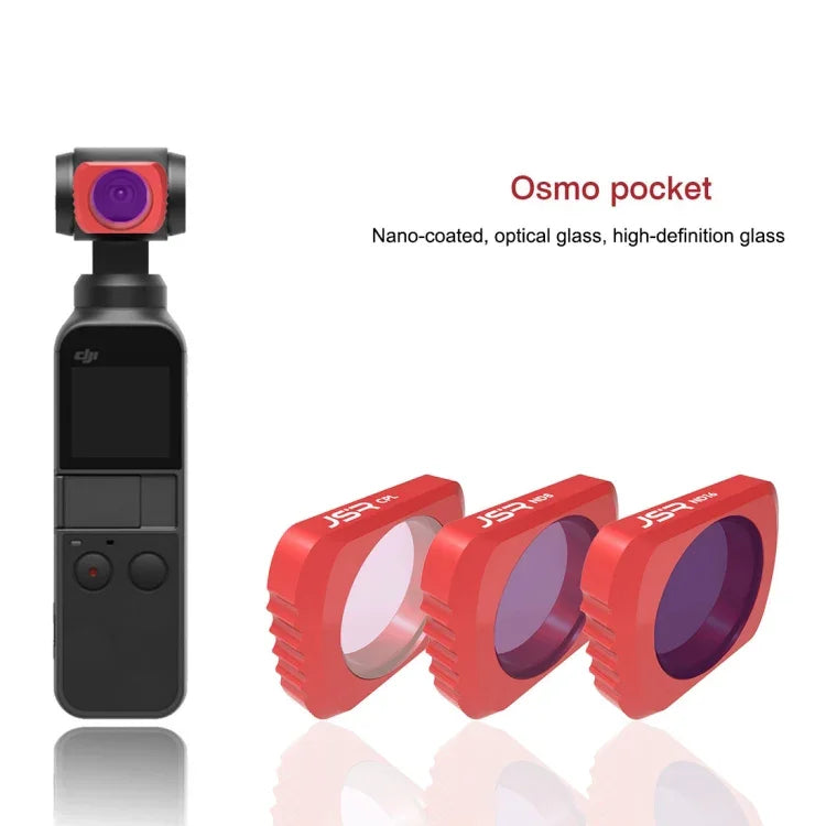 3 in 1 HD 슬림 CPL & CPL & ND8 & ND16 렌즈 필터 DJI OSMO Pocket용, CPL+ND8+ND16