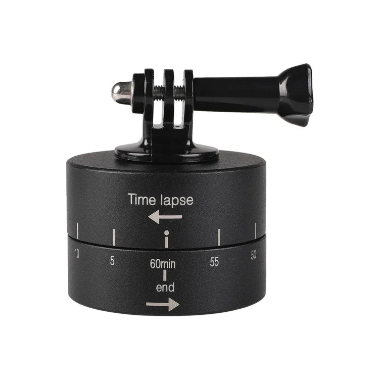 GoPro용 360도 자동 회전 60분 타임랩스 안정화 삼각대 헤드 어댑터, 60분