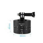 GoPro용 360도 자동 회전 60분 타임랩스 안정화 삼각대 헤드 어댑터, 60분