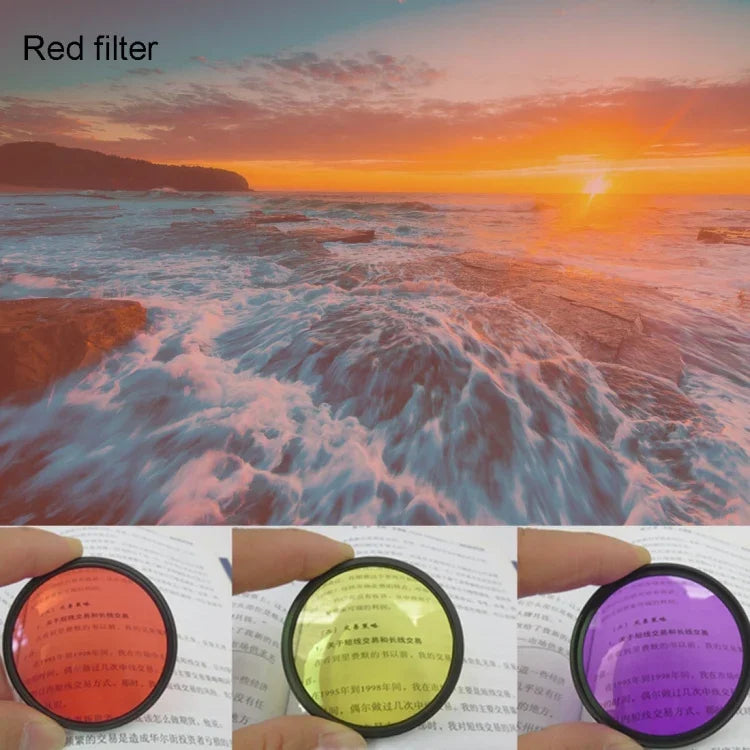 JUNESTAR 7 in 1 프로페셔널 37mm 렌즈 필터(CPL + UV + ND4 + 빨강 + 노랑 + FLD / 보라) 및 GoPro HERO4 / 3+ / 3 스포츠 액션 카메라용 렌즈 보호 캡, 7 in 1