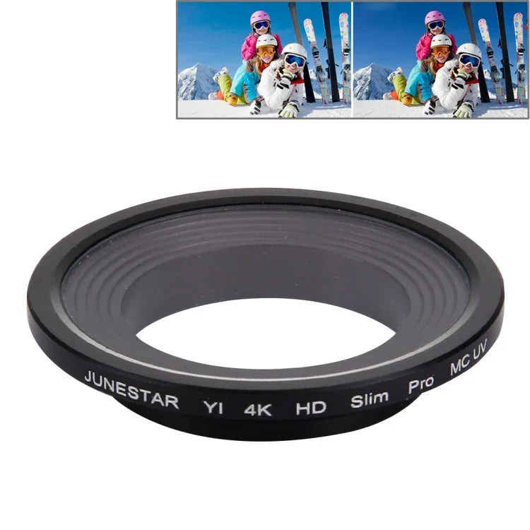 JUNESTAR Xiaomi Xiaoyi Yi II 4K 스포츠 액션 카메라용 프로페셔널 HD 슬림 MCUV 렌즈 필터, MCUV 렌즈 필터