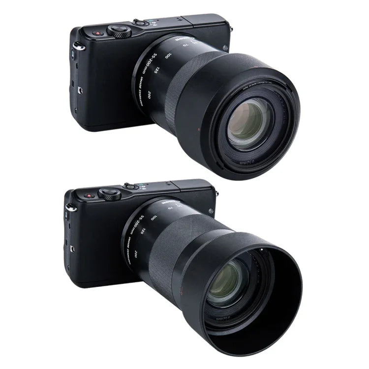 ET54-B 렌즈 후드 캐논 EF-M 55-200mm STM 렌즈용, ET54-B