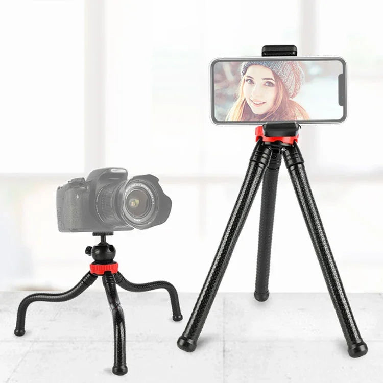 MZ305 미니 문어 유연한 삼각대 홀더 볼 헤드 포함 SLR 카메라용, GoPro HERO10 Black / HERO9 Black / HERO8 Black /7 /6 /5 /5 세션 /4 세션 /4 /3+ /3 /2 /1, DJI Osmo Action, Xiaoyi 및 기타 액션 카메라, 휴대폰, 크기:30cmx5cm, MZ305