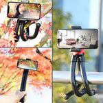 MZ305 미니 문어 유연한 삼각대 홀더 볼 헤드 포함 SLR 카메라용, GoPro HERO10 Black / HERO9 Black / HERO8 Black /7 /6 /5 /5 세션 /4 세션 /4 /3+ /3 /2 /1, DJI Osmo Action, Xiaoyi 및 기타 액션 카메라, 휴대폰, 크기:30cmx5cm, MZ305