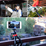 MZ305 미니 문어 유연한 삼각대 홀더 볼 헤드 포함 SLR 카메라용, GoPro HERO10 Black / HERO9 Black / HERO8 Black /7 /6 /5 /5 세션 /4 세션 /4 /3+ /3 /2 /1, DJI Osmo Action, Xiaoyi 및 기타 액션 카메라, 휴대폰, 크기:30cmx5cm, MZ305