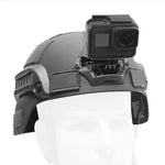 GP193 알루미늄 합금 헬멧 셀피 스탠드 GoPro, Insta360, DJI 및 기타 액션 카메라용, GP193