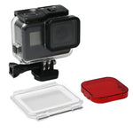 GoPro HERO6 /5 Black 60m 방수 하우징 다이빙 케이스 터치 스크린 백 도어 & 필터 / 버클 기본 마운트 & 나사 포함, 렌즈 분해 불필요, 60m 방수
