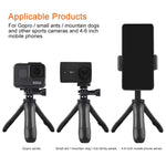 GP446 고프로, Insta360, DJI 및 기타 액션 카메라용 다기능 미니 고정 삼각대, GP446 (검정), GP446 (회색), GP446 (파랑), GP446 (빨강)