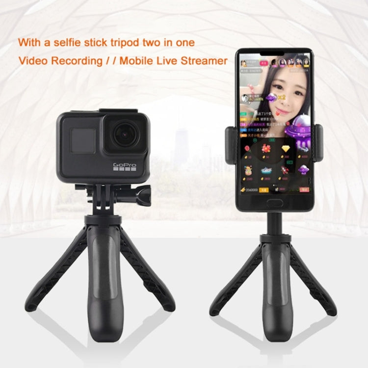 GP446 고프로, Insta360, DJI 및 기타 액션 카메라용 다기능 미니 고정 삼각대, GP446 (검정), GP446 (회색), GP446 (파랑), GP446 (빨강)