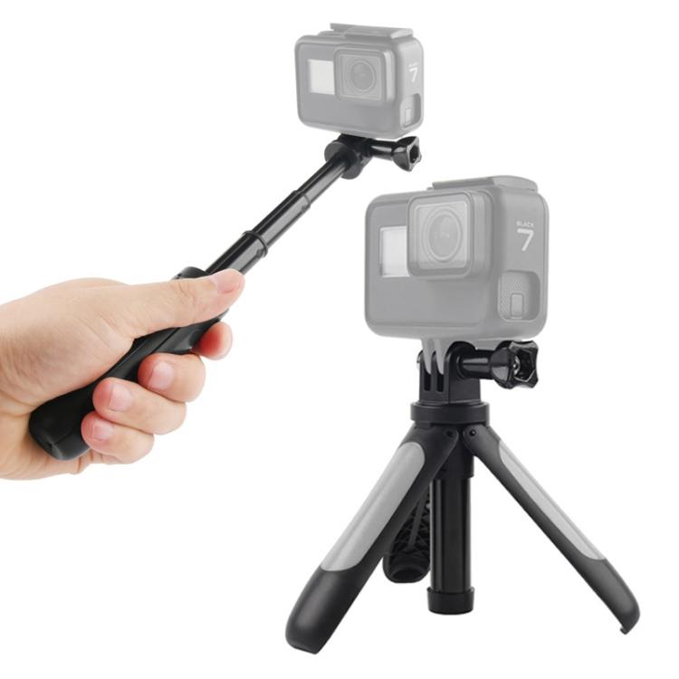 GP446 고프로, Insta360, DJI 및 기타 액션 카메라용 다기능 미니 고정 삼각대, GP446 (검정), GP446 (회색), GP446 (파랑), GP446 (빨강)