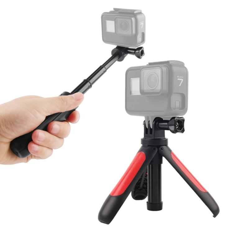 GP446 고프로, Insta360, DJI 및 기타 액션 카메라용 다기능 미니 고정 삼각대, GP446 (검정), GP446 (회색), GP446 (파랑), GP446 (빨강)
