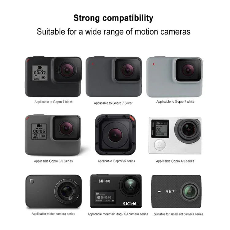 GoPro, Insta360, DJI 및 기타 액션 카메라와 4-6.8인치 휴대폰용 GP456 삼각대 브래킷, GP456