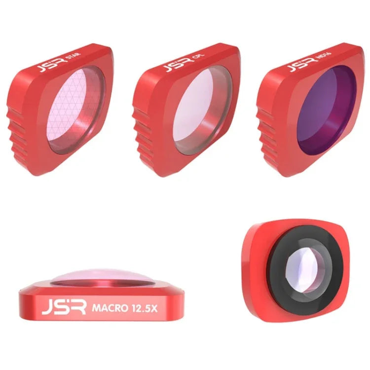JSR 5-in-1 CR 슈퍼 와이드 앵글 렌즈 12.5X 매크로 렌즈 + CPL 렌즈 + 스타 + ND16 렌즈 필터 세트 DJI OSMO Pocket용, 매크로 렌즈+CPL+스타+ND16+CR