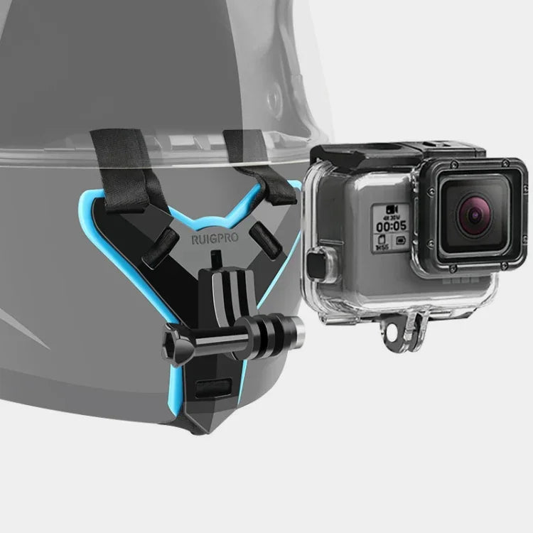 헬멧 벨트 마운트 + 방수 하우징 보호 케이스 GoPro HERO7 블랙 /6 /5용, 헬멧 벨트 마운트 + 방수 케이스