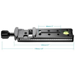 FVR-150 다목적 150mm 수직 노달 슬라이드 클램프 레일 어안 렌즈 및 광각 렌즈용, Arca Swiss RRS 클램프 호환, FVR-150