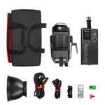 Aputure LS C120D II 고색재현 CRI 96 라이트 스톰 내추럴 화이트 라이트 5500K COB LED 스튜디오 비디오 라이트, 2.4GHz 무선 리모컨 및 컨트롤 박스 포함
