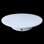 25cm 360도 전동 회전 턴테이블 디스플레이 스탠드 비디오 촬영 소품 턴테이블, 최대 하중 3kg, 배터리 구동, 25cm/배터리 구동(B), 25cm/배터리 구동(BW), 25cm/배터리 구동(W)