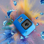 GoPro HERO8 Black용 손목 스트랩이 있는 실리콘 보호 케이스 커버, GoPro HERO8 Black용