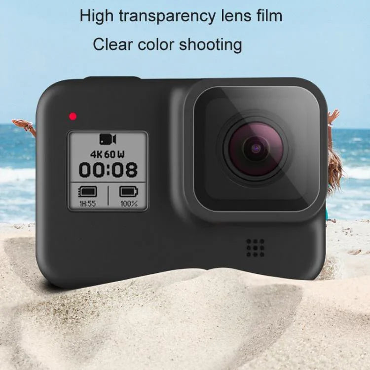 GoPro HERO8 Black용 렌즈 + LCD 디스플레이 강화 유리 필름, GoPro HERO8 Black용