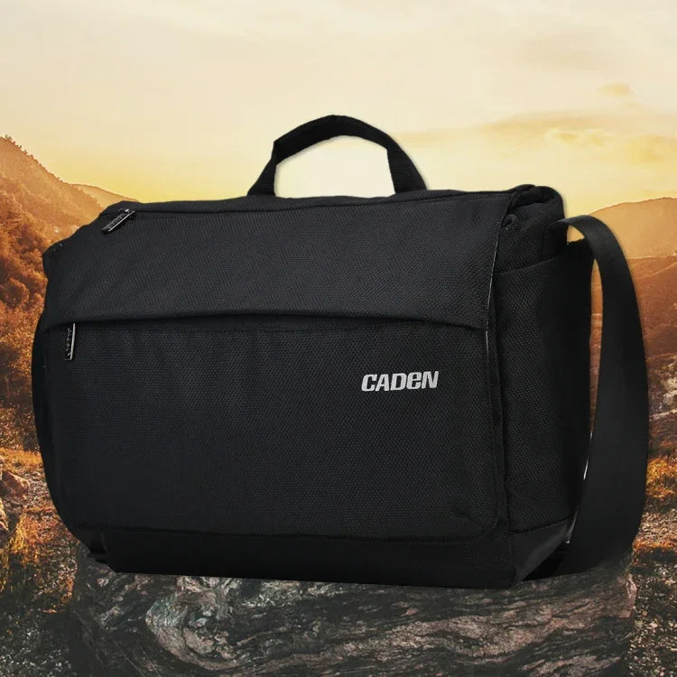 Nikon, Canon, Sony DSLR / SLR 카메라용 CADeN K12 휴대용 카메라 가방 케이스 숄더 메신저 가방 및 삼각대 홀더
