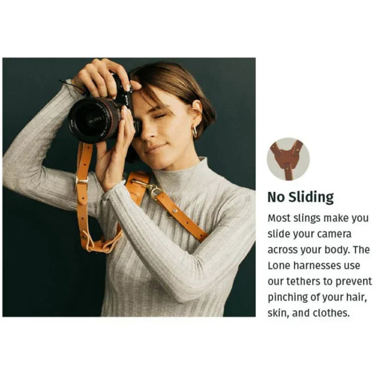 빠른 분리형 미끄럼 방지 가죽 숄더 하네스 카메라 스트랩 금속 후크 포함, SLR / DSLR 카메라용 (왼쪽 어깨용), 왼쪽 어깨용, 오른쪽 어깨용