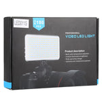 LED011S 포켓 180 LED 전문 브이로깅 사진 및 비디오 스튜디오 조명 OLED 디스플레이 및 콜드 슈 어댑터 마운트 포함, 캐논 / 니콘 DSLR 카메라용, 180 LED