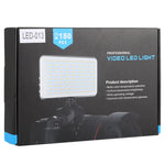 LED-013 포켓 112 LED 전문 브이로깅 사진 및 비디오 스튜디오 조명 OLED 디스플레이 및 콜드 슈 어댑터 마운트 포함, 캐논 / 니콘 DSLR 카메라용, 112 LED