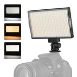 LED01 416 LED 3600LM 전문 브이로깅 사진 및 비디오 스튜디오 조명, 캐논 / 니콘 DSLR 카메라용, 416 LED