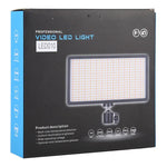 LED01 416 LED 3600LM 전문 브이로깅 사진 및 비디오 스튜디오 조명, 캐논 / 니콘 DSLR 카메라용, 416 LED