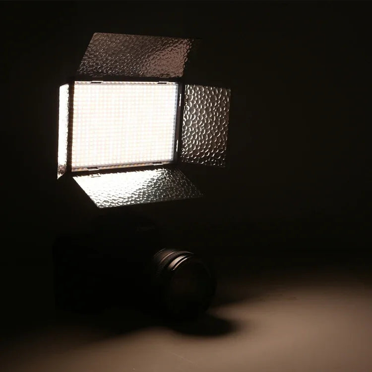 LED01 520 LED 4100LM 전문 브이로깅 사진 및 비디오 스튜디오 조명, 캐논 / 니콘 DSLR 카메라용, 520 LED