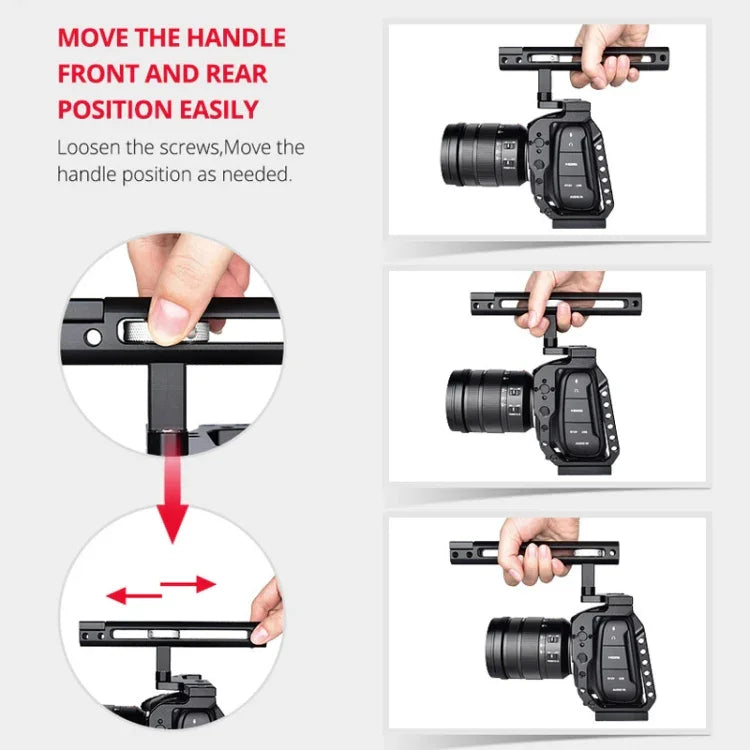YELANGU C9-A YLG0911A 핸들 비디오 카메라 케이지 스태빌라이저 DJI BMPCC 4K용, C9-A