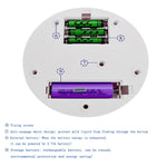 13.8cm USB 충전 스마트 360도 회전 턴테이블 디스플레이 스탠드 비디오 촬영 소품 턴테이블, 최대 하중 3kg
