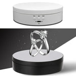 13.8cm USB 충전 스마트 360도 회전 턴테이블 디스플레이 스탠드 비디오 촬영 소품 턴테이블, 최대 하중 3kg