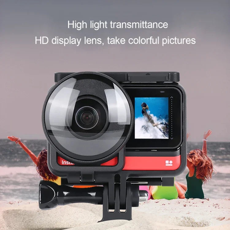 렌즈 가드 보호 유리 커버 Insta360 One R 파노라마 카메라용 프레임 포함, Insta360 One R용