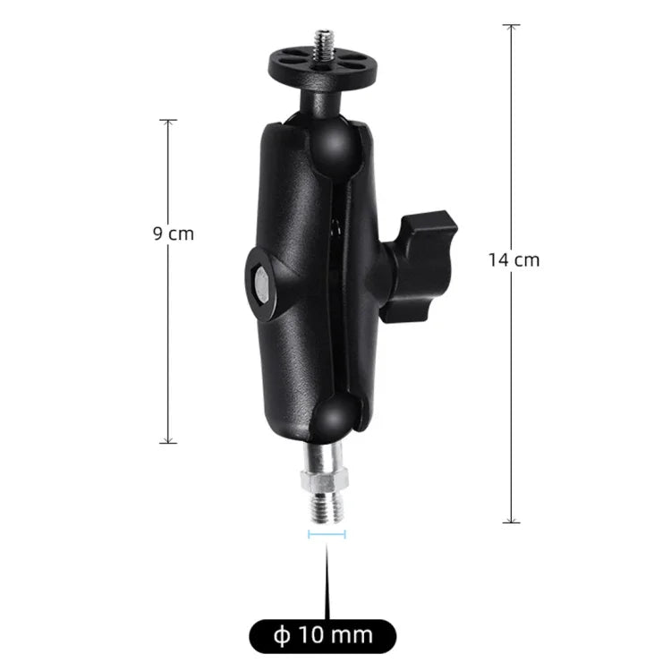 M10 9cm 연결봉 고정 오토바이 마운트 홀더 삼각대 어댑터 및 나사 포함 GoPro, Insta360, DJI 및 기타 액션 카메라용, M10 9cm 연결봉 홀더