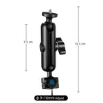 9cm 연결봉 20mm 볼 헤드 오토바이 백미러 고정 마운트 홀더 삼각대 어댑터 및 나사 포함 GoPro, Insta360, DJI 및 기타 액션 카메라용, 9cm 연결봉 홀더