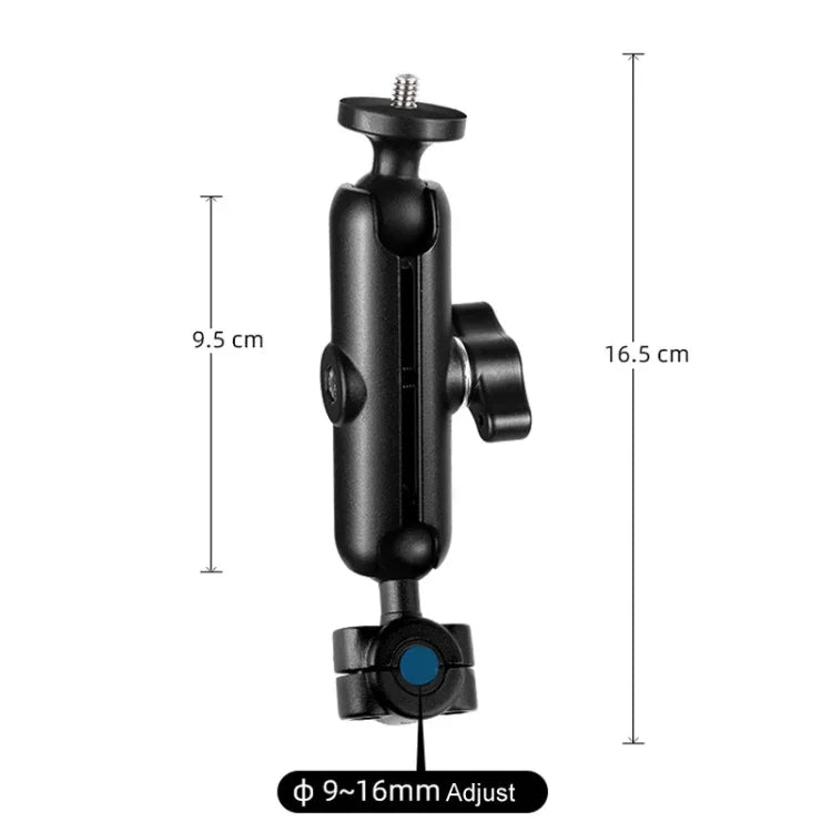 9cm 연결봉 20mm 볼 헤드 오토바이 백미러 고정 마운트 홀더 삼각대 어댑터 및 나사 포함 GoPro, Insta360, DJI 및 기타 액션 카메라용, 9cm 연결봉 홀더