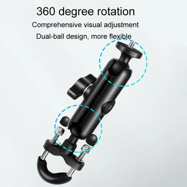 9cm 연결봉 20mm 볼 헤드 오토바이 핸들바 고정 마운트 홀더 삼각대 어댑터 및 나사 포함 GoPro, Insta360, DJI 및 기타 액션 카메라용, 9.5cm 연결봉 홀더
