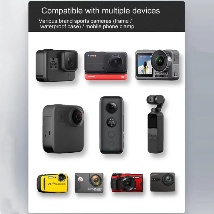 25mm 볼 헤드 오토바이 백미러 고정 마운트 홀더 4종 가스켓 포함 GoPro, Insta360, DJI 및 기타 액션 카메라용, 4종 가스켓 포함 25mm 볼 헤드