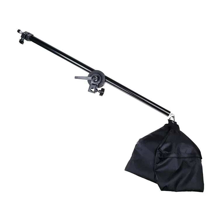 50x70cm 단일 라이트 소프트박스 + 2m 사진 조명 삼각대 마운트 스탠드 + 암 집 크로스바 브래킷 스튜디오 플래시 라이트 세트