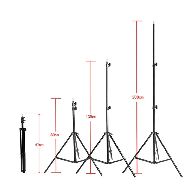 50x70cm 단일 라이트 소프트박스 + 2m 사진 조명 삼각대 마운트 스탠드 + 암 집 크로스바 브래킷 스튜디오 플래시 라이트 세트