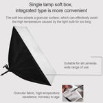 50x70cm 단일 라이트 소프트박스 + 2m 사진 조명 삼각대 마운트 스탠드 + 암 집 크로스바 브래킷 스튜디오 플래시 라이트 세트