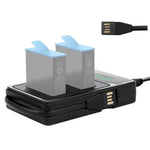 GoPro HERO9 Black / HERO10 Black용 LCD 화면 듀얼 배터리 충전기 충전 용량 표시, 충전 용량 표시