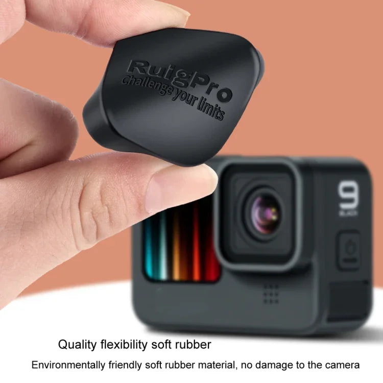 RUIGPRO GoPro HERO10 Black / HERO9 Black용 부드러운 고무 긁힘 방지 카메라 렌즈 보호 캡 커버, GoPro HERO9 Black용