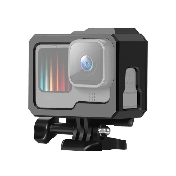 GoPro HERO10 Black / HERO9 Black용 ABS 플라스틱 테두리 프레임 마운트 보호 케이스 버클 기본 마운트 및 나사 포함, ABS 플라스틱 테두리 프레임
