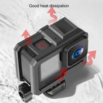 For GoPro HERO10 Black / HERO9 Black ABS Plastic Border Frame Mount Protective Case with Buckle Basic Mount & Screw, ABS Plastic Border Frame